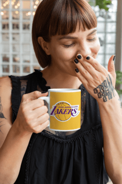 Caneca Los Angeles Lakers mod 5 - Presentes Personalizados I Canecas, Camisas, Perfumes, Quadros, Almofadas