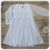 Vestido bautismo VITTONA mangas de tul - BLANCO