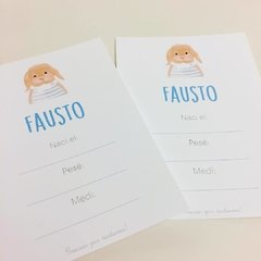 Tarjetas de nacimiento - comprar online