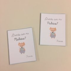 Tarjeta para Padrinos - Amor de Madre