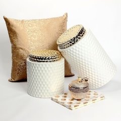 Potiche Tapa Dorada - decoraciones exclusivas