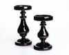 Candelabro Black Glass