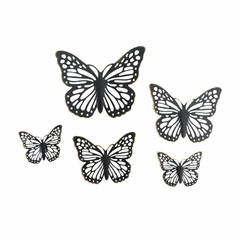 Mariposas Black (set x 5)