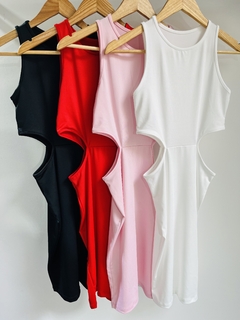 Vestido de lycra con abertura al costado (APROX TALLE S/M) - comprar online