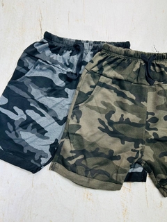 BERMUDA camuflada niño con cordón - comprar online