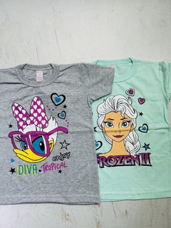 Remera mangas cortas niña personaje - comprar online