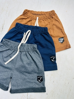 Short algodón rústico niño liso - comprar online