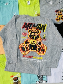 Remera MANGAS LARGAS niño doble estampa - comprar online