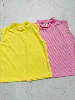 Musculosa tipo top de morley niña cuellito alto - comprar online