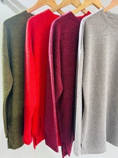 Sweater cuello redondo lanita ribb (T. Aprox: L/XL)