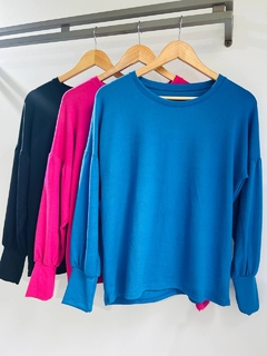 Sweater lanita suave mangas globo (T. Aprox: M/L) - comprar online