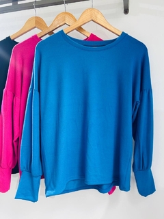 Sweater lanita suave mangas globo (T. Aprox: M/L)
