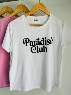 Remera algodón Paradise Club (Talle Aprox. L/XL) - comprar online