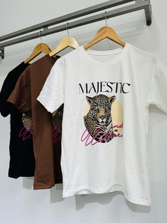 Remera algodón estampa tigre majestic (Talle Aprox. L/XL) - comprar online