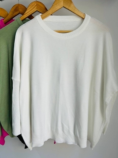Sweater de hilo liso Oversize (Talle Aprox. XXXL/XXXXL) - comprar online