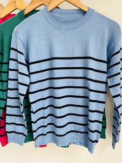Sweater de bremer rayado (Talle Aprox.M/L) - comprar online