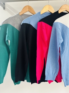 Sweater de bremer tricolor (Talle Aprox. M/L) - comprar online