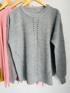 Maxi sweater tejido (Talle Aprox. XL/XXL) - comprar online