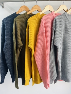 Maxi sweater tejido (Talle Aprox. XL/XXL)