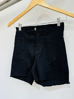 Short jeans dama elastizado con rotura