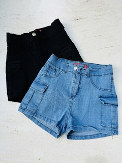 Short jeans dama CARGO elastizado - comprar online