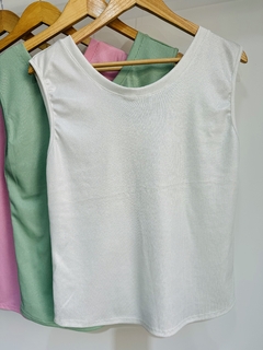 Musculosa foil dama doble escote (T. Aprox L/XL) - comprar online