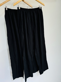 Pantalón liso fibrana negro dama