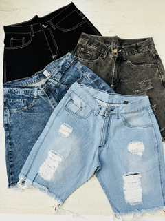 Bermuda jeans rigida adulto