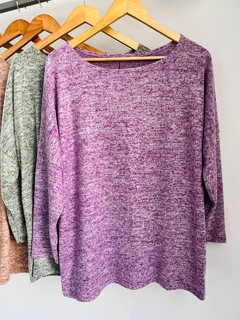 Sweater lanilla frizada jaspeada (T Aprox XL/XXL) - comprar online