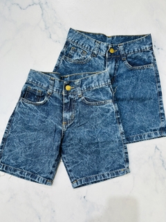 Bermuda jeans niño rígida