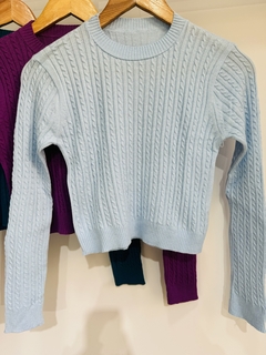 Sweater bremer trenzado corto (Talle Aprox. S/M) - comprar online