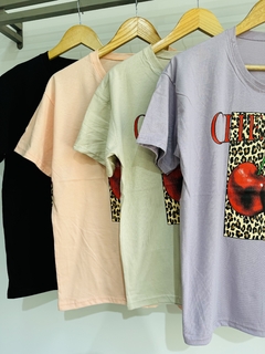 Remera algodón CHERRY ANIMAL (T. Aprox L/XL) - comprar online