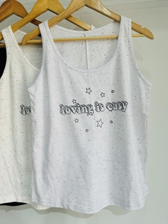 Musculosa jaspeada LOVING (T. Aprox L/XL) - comprar online