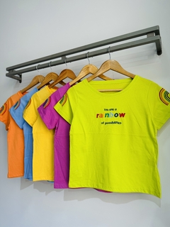 Remera algodón RAINBOW (T. Aprox M/L)