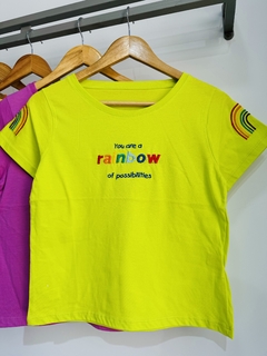 Remera algodón RAINBOW (T. Aprox M/L) - comprar online