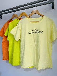 Remera algodón LOVE PEOPLE (T. Aprox L/XL)