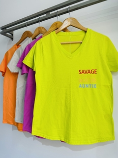 Remera algodón SAVAGE (T. Aprox M/L)