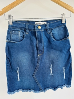 Pollera jeans dama elastizada calidad extra - Avellaneda Mayorista Rosario