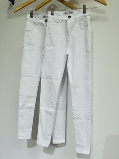 Jeans juvenil blanco