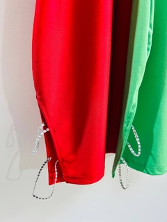 Vestido de lycra con brillo y abertura al costado (APROX TALLE S/M) en internet
