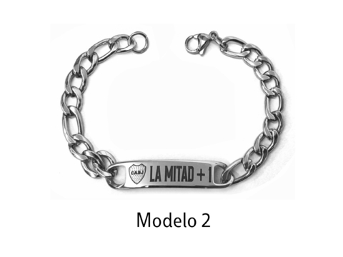 PULSERA ACERO Q GRABADO BOCA - comprar online