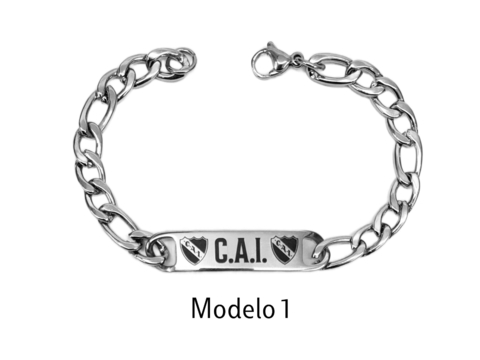 PULSERA ACERO Q GRABADO CAI