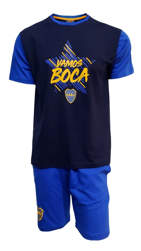 PIJAMA REMERA Y SHORT BOCA