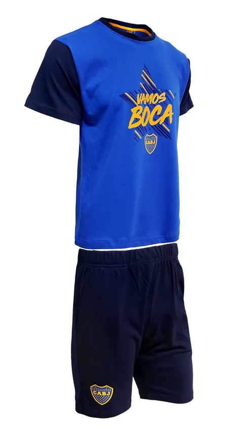 PIJAMA REMERA Y SHORT BOCA - SuperFútbol