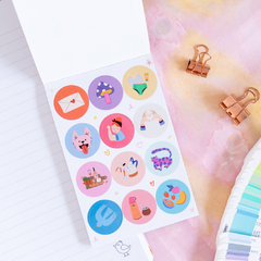 Libreta de stickers con aroma. - comprar online