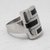 AN 409 Anillo de Plata con esmalte negro - comprar online