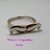 AN 407 Anillo doble bigote de Plata - comprar online