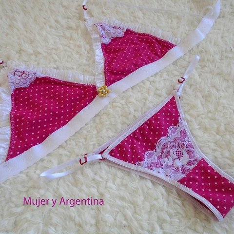 CT 027 Conjunto triangulo jersey de algodon