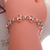 PP 073 Pulsera de Plata rolo estilo flores - Mujer y Argentina