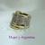 AN 532 Anillo Plata con Oro grande